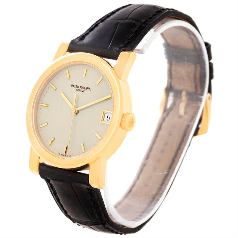 Patek Philippe Calatrava 18k Yellow Gold Automatic Watch 5012 Papers SwissWatchExpo
