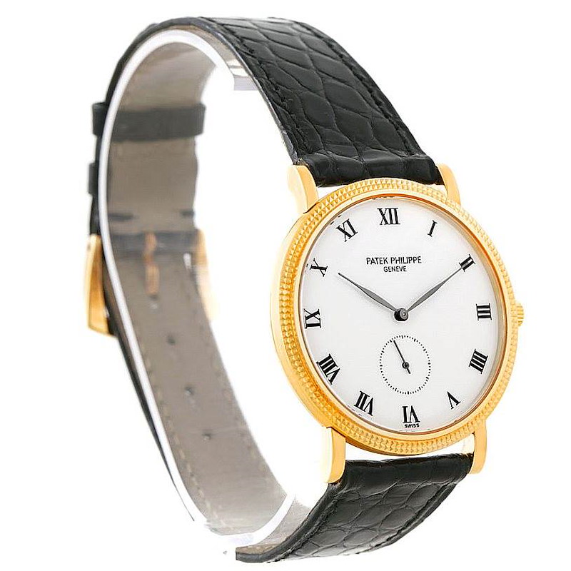 Patek Philippe Calatrava 18k Yellow Gold Watch 3919 SwissWatchExpo