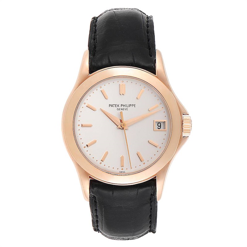 Patek Philippe Calatrava Automatic Rose Gold Mens Watch 5107 Box Papers ...