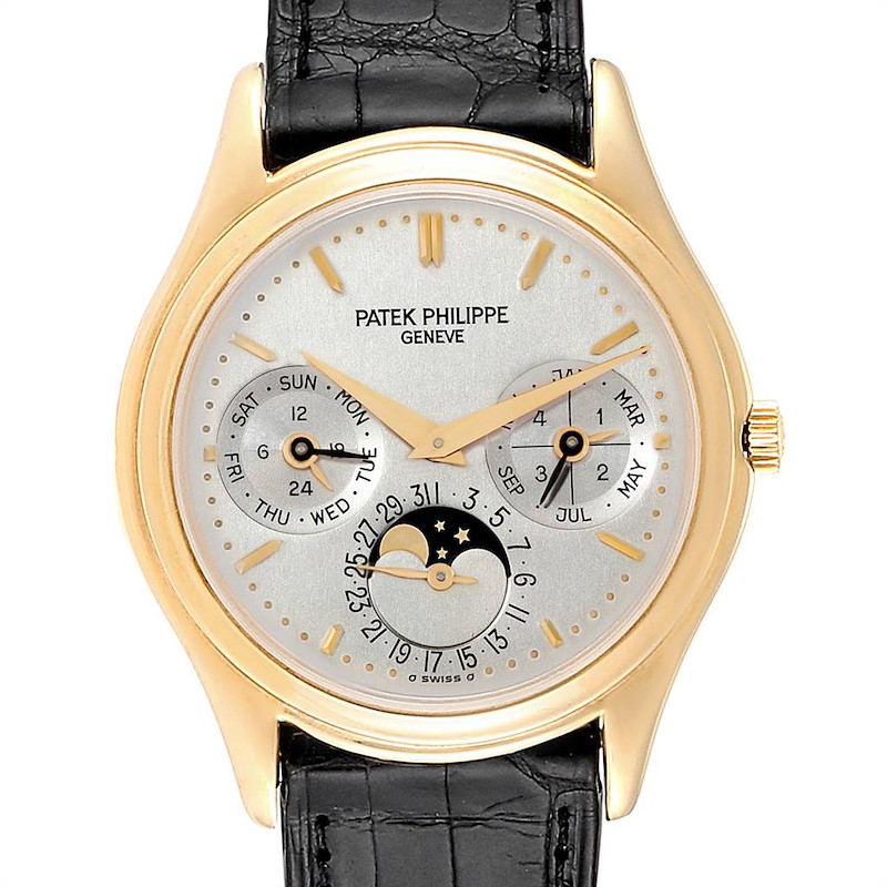 Patek Philippe Perpetual Calendar 18K Yellow Gold Watch 3940 Papers SwissWatchExpo