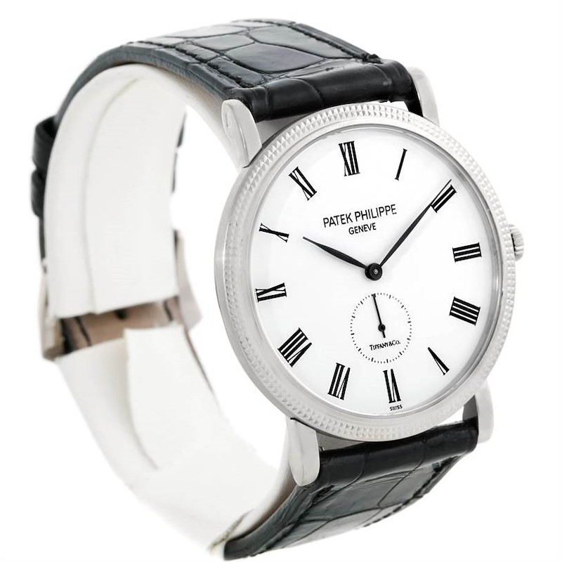 Patek Philippe Calatrava 18k White Gold Manual Watch 5119G SwissWatchExpo