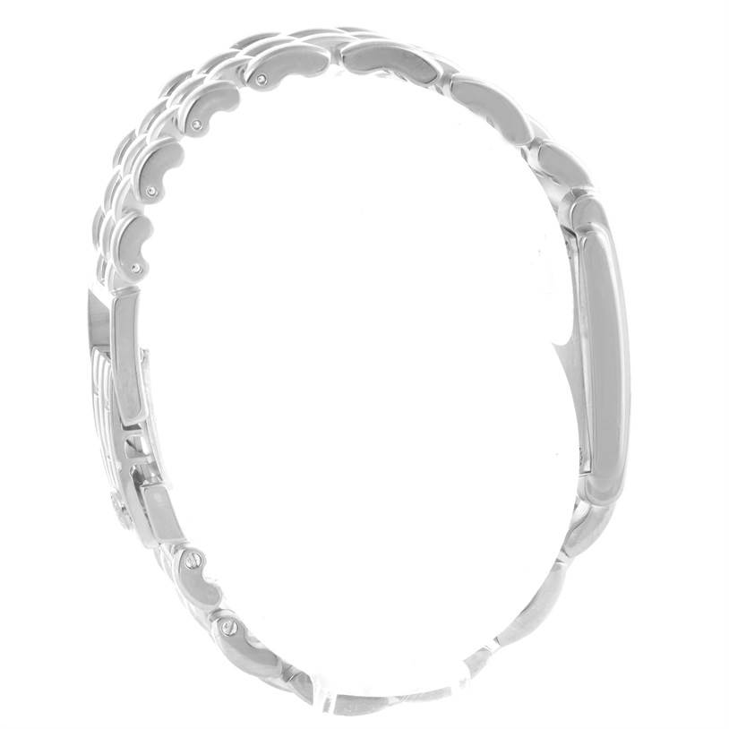 The image shows a side view of the bracelet and clasp of a Patek Philippe Gondolo 4824 Women's White Gold White Dial 4824 Women's White Gold White Dial watch.