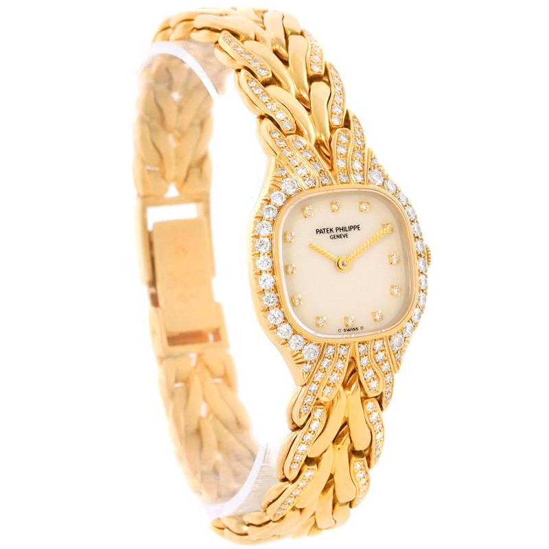 Patek Philippe La Flamme 18k Yellow Gold Diamond Ladies Watch 4815/3 SwissWatchExpo