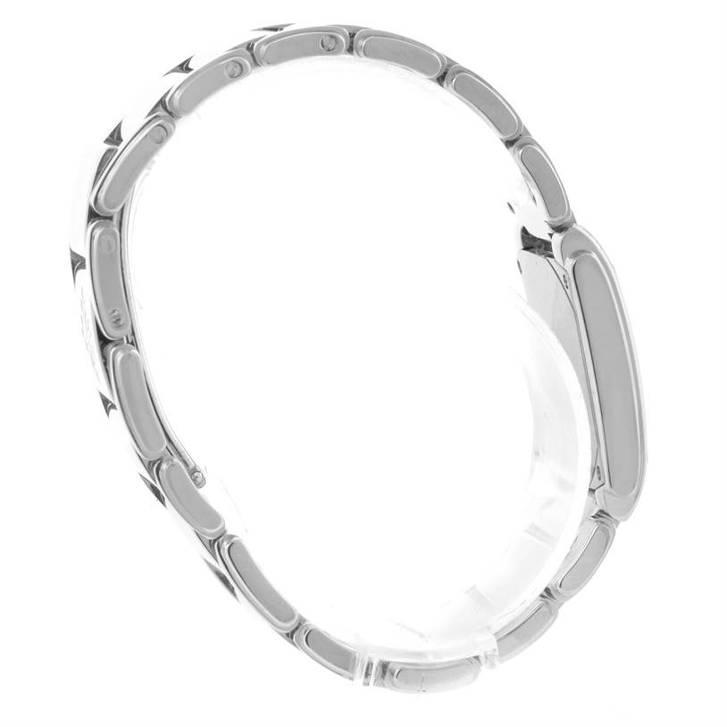 This image shows the side view of the bracelet of a Patek Philippe Twenty-4 4910/10A-010 Women's Stainless Steel Grey Dial 4910/10A-010 Women's Stainless Steel Grey Dial watch.