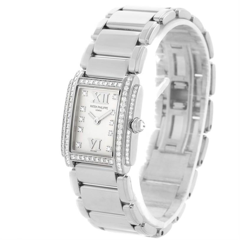 Patek Philippe Twenty-4 18K White Gold Diamond Ladies Watch 4908/200G-011 SwissWatchExpo