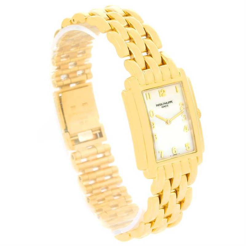 Patek Philippe Gondolo Ladies 18K Yellow Gold Quartz Watch 4824 SwissWatchExpo