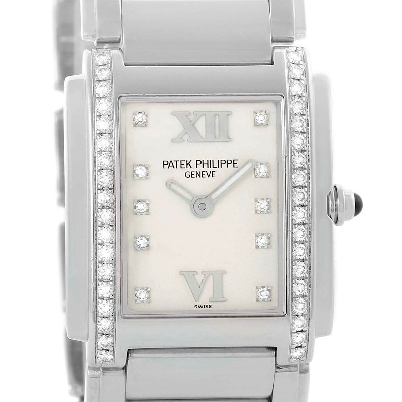 Patek Philippe Twenty-4 Stainless Steel Diamond Ladies Watch 4910 SwissWatchExpo