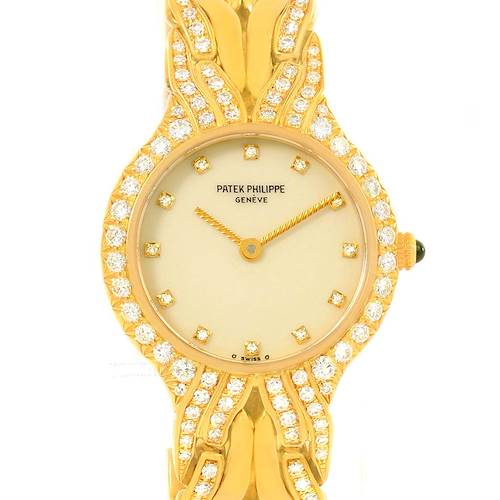 Photo of Patek Philippe La Flamme 18k Yellow Gold Diamond Ladies Watch 4816