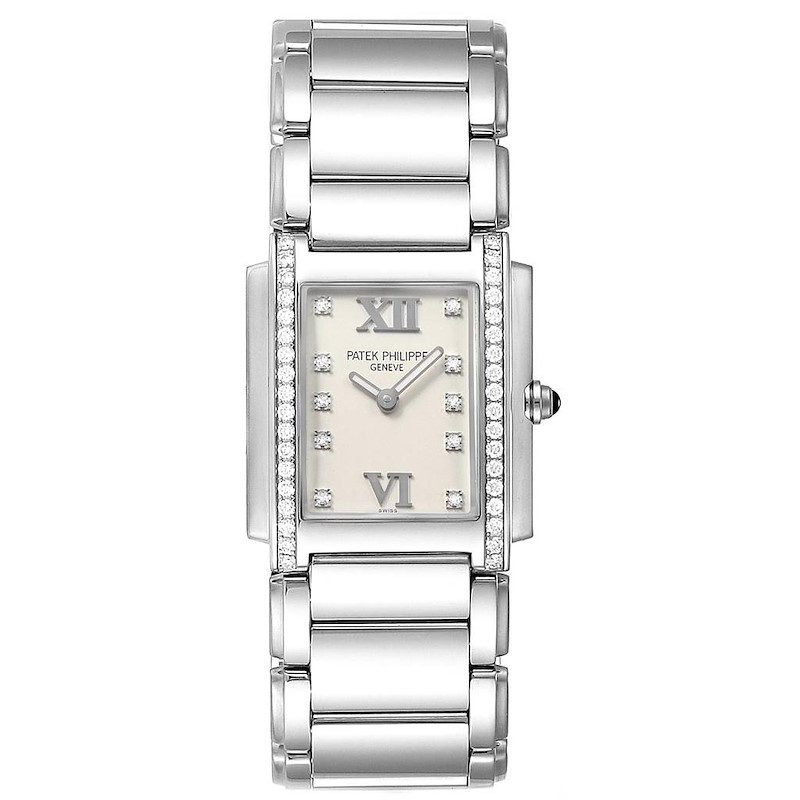 Patek Philippe Twenty-4 Diamond Ladies Quartz Watch 4910/10A-010 SwissWatchExpo