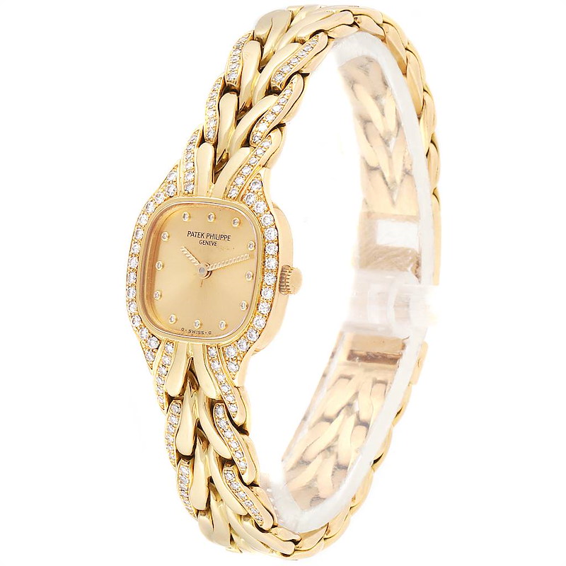 Patek Philippe La Flamme 18k Yellow Gold Diamond Ladies Watch 4715 ...