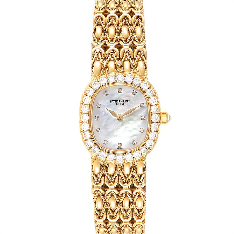 Patek Philippe Golden Ellipse Yellow Gold Diamond Ladies Watch 4931 SwissWatchExpo