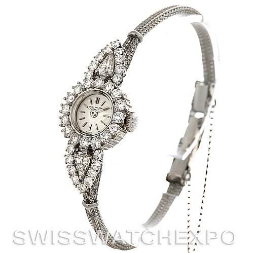 Patek Philippe Vintage Ladies Platinum Diamond 3289/34 SwissWatchExpo
