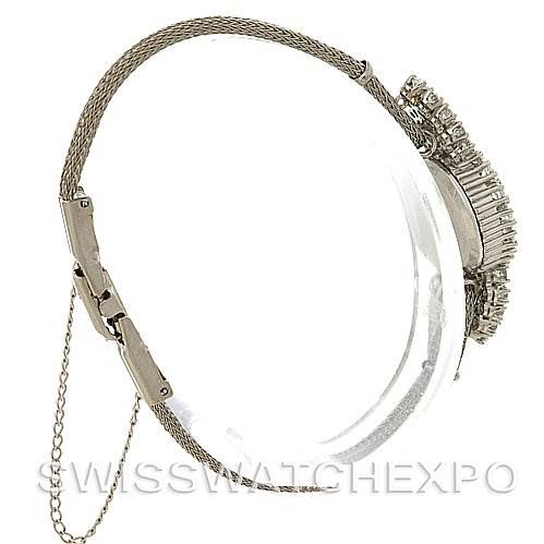 This image shows a side profile of a Vintage Patek Philippe watch, highlighting the band, clasp, and the side view of the watch case.