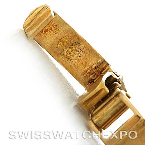 The image shows a close-up of the clasp mechanism of a Vintage Patek Philippe watch.
