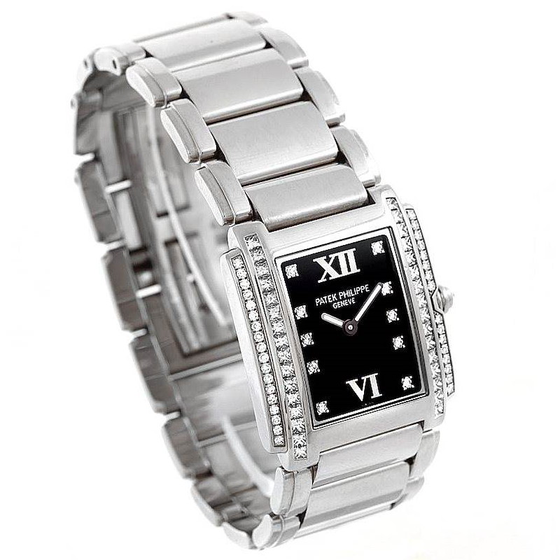 Patek Philippe Twenty-4 White Gold Diamond Ladies Watch 4910-20G-010 SwissWatchExpo