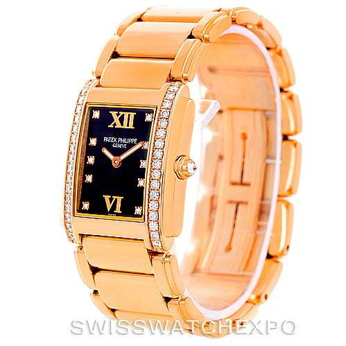 Patek Philippe Twenty 4 18K Rose Gold Diamond Ladies Watch 4910-11R SwissWatchExpo