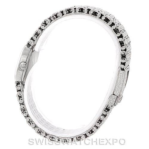 This image shows a side view of the Vintage Patek Philippe watch, focusing on the band and profile.