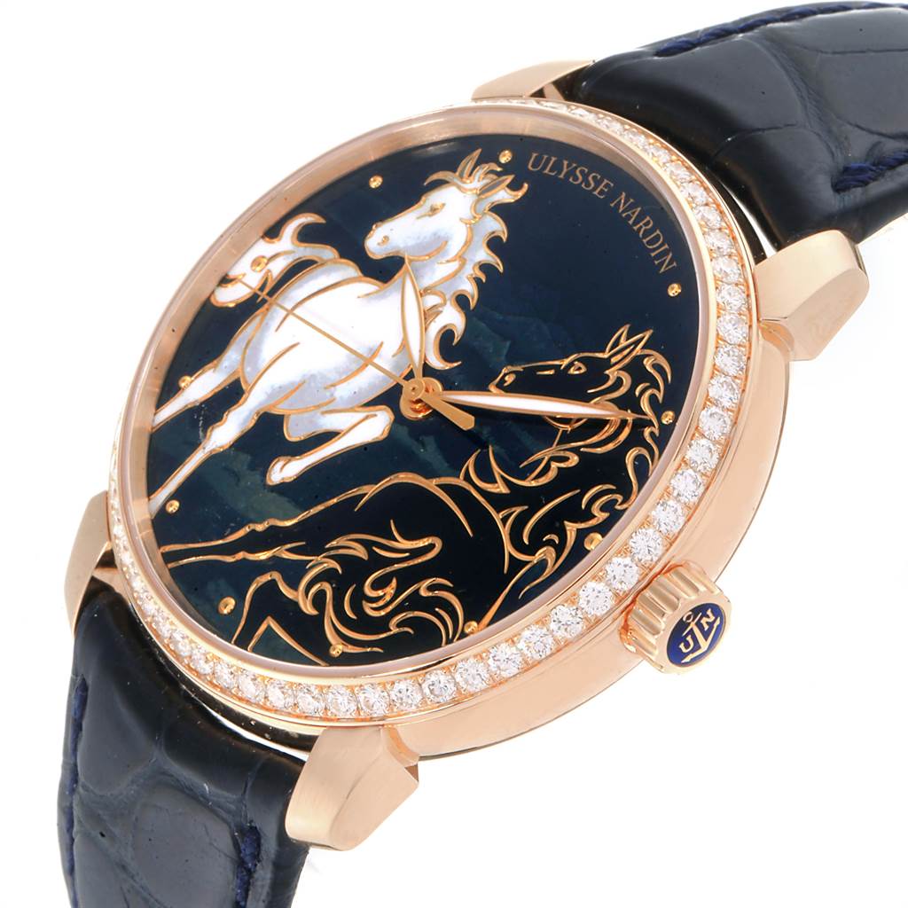 Ulysse Nardin Classico Horse Rose Gold Diamond Limited Edition Watch