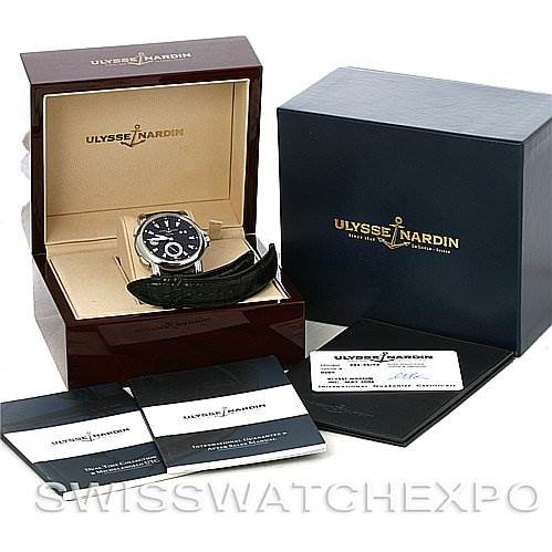 Ulysse Nardin 243 55 92 GMT Big Date 42mm Mens Watch SwissWatchExpo