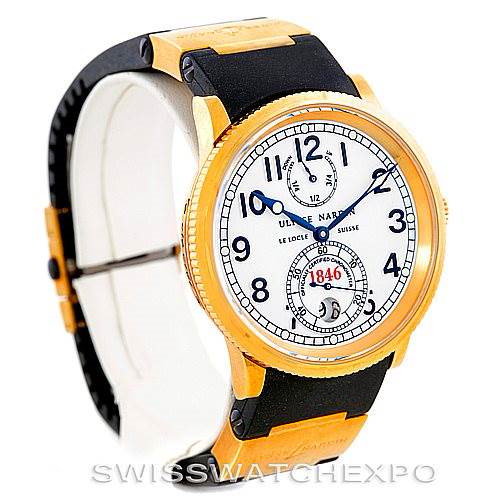 Ulysse Nardin Marine 18K Yellow Gold Watch 261-77-3 Unworn SwissWatchExpo
