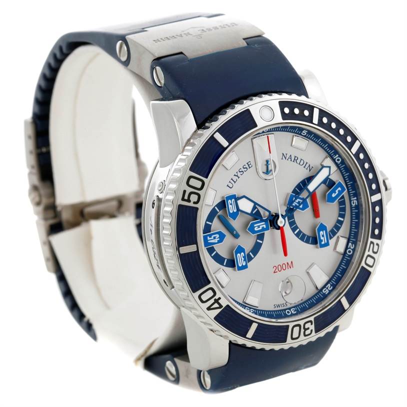 Diver chronograph. Ulysse Nardin Maxi Marine Diver Chronograph 8003-102. Ulysse Nardin Marine 8003-102. Ulysse Nardin Maxi Marine Diver Chronograph. Ulysse Nardin Maxi Marine Diver.