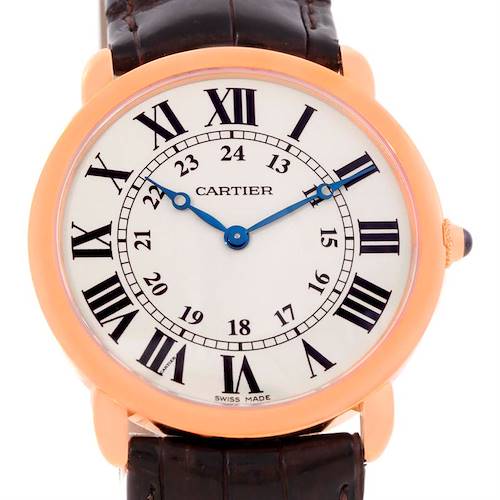 Photo of Cartier Ronde Louis 18K Rose Gold Mens Watch W6800251