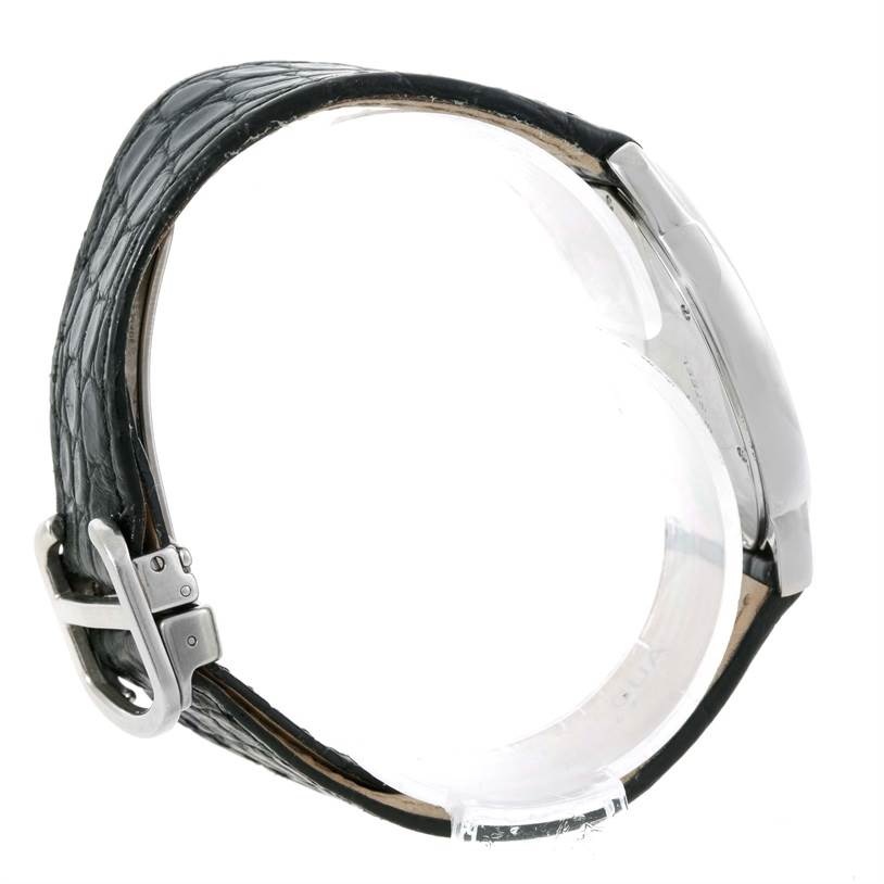 Cartier Ronde Solo Large Steel Black Leather Quartz Watch W6700255 ...