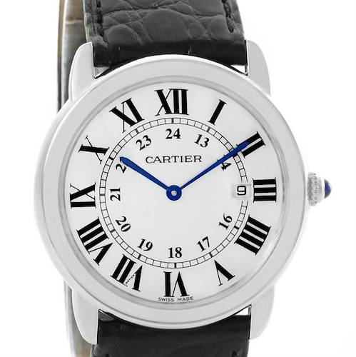 Photo of Cartier Ronde Solo Large Stainless Steel Silver Dial Watch W6700255
