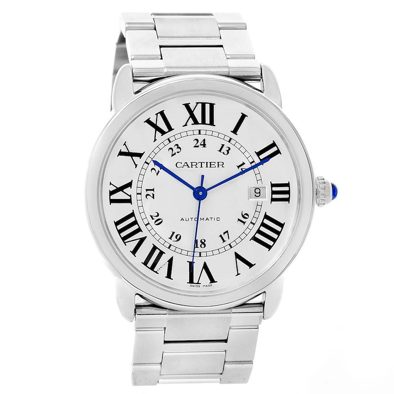 Cartier Ronde Solo Automatic Steel Mens Watch W6701011 SwissWatchExpo