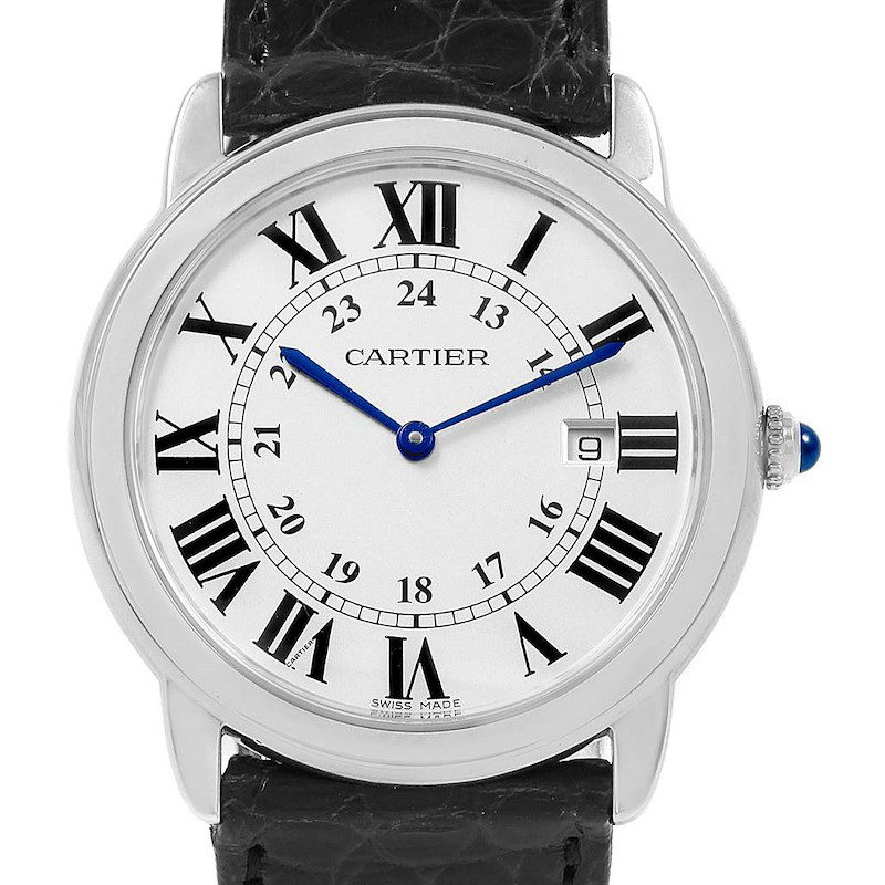Cartier Ronde Solo Large Steel Silver Dial Unisex Watch W6700255 SwissWatchExpo