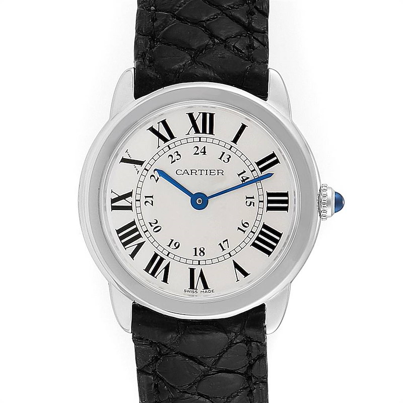 Cartier Ronde Solo Silver Dial Steel Ladies Watch W6700155 SwissWatchExpo