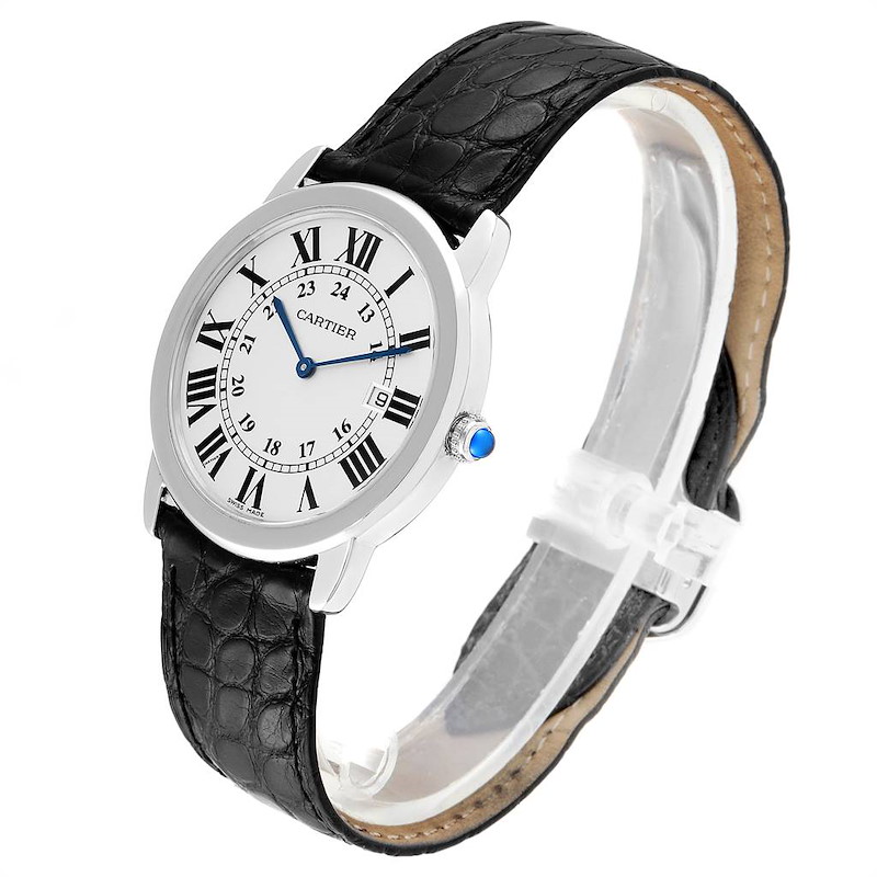 Cartier Ronde Solo Large Steel Unisex Watch W6700255 Box Papers ...