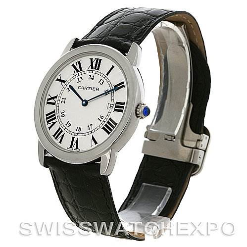 Cartier Ronde Stainless Steel Men's Watch 6700255 Unworn Year 2011 SwissWatchExpo