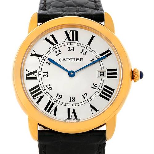 Photo of Cartier Ronde Solo Gold and Steel Mens Watch W6700455