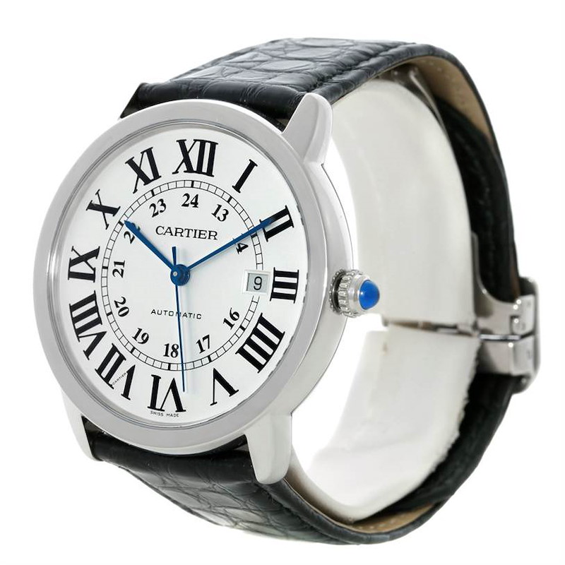 Cartier Ronde Solo Automatic Steel Mens Watch W6701010 SwissWatchExpo