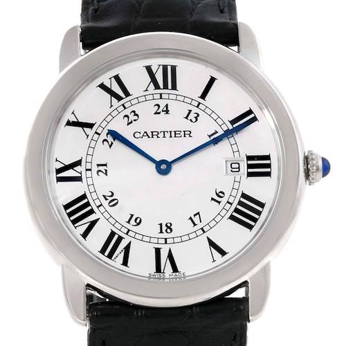 Photo of Cartier Ronde Solo Stainless Steel Silver Dial Quartz Watch W6700255