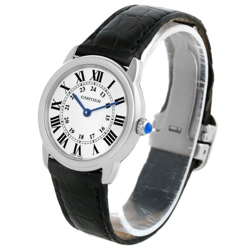 Cartier Ronde Solo Steel Ladies Silver Dial Watch W6700155 SwissWatchExpo