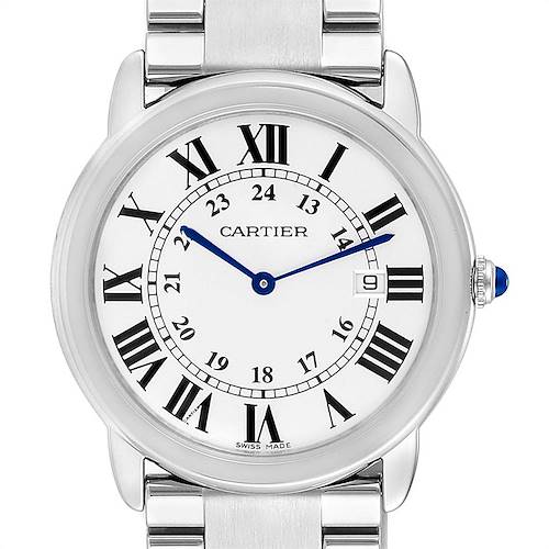 Photo of Cartier Ronde Solo Large Stainless Steel Mens Watch W6701005