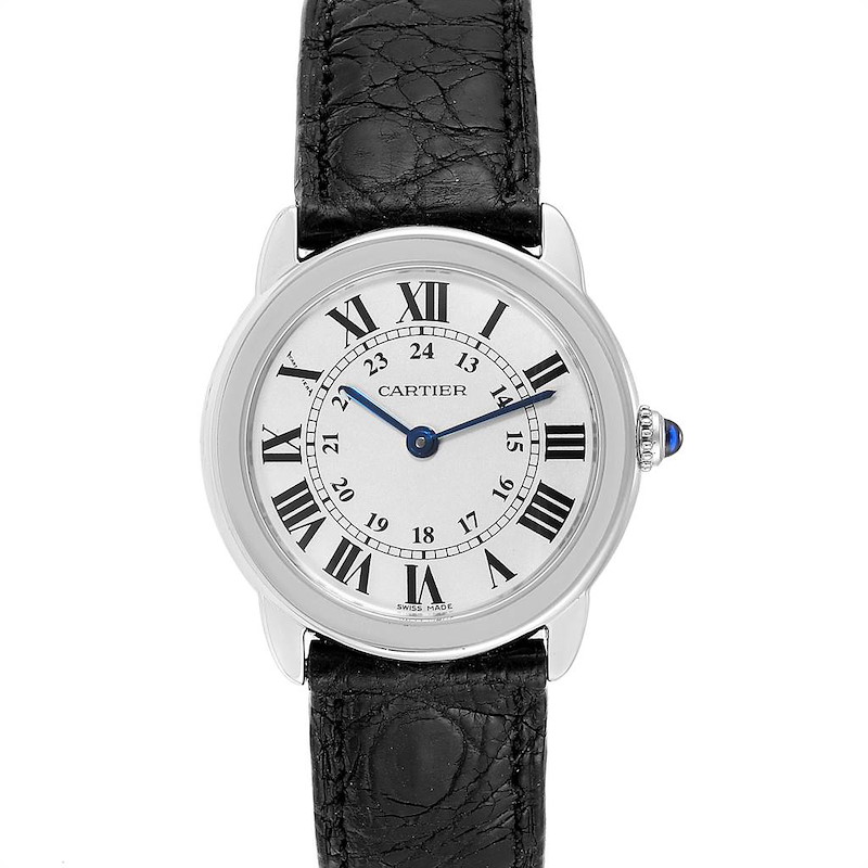 Cartier Ronde Solo Silver Dial Quarts Steel Ladies Watch W6700155 Box SwissWatchExpo