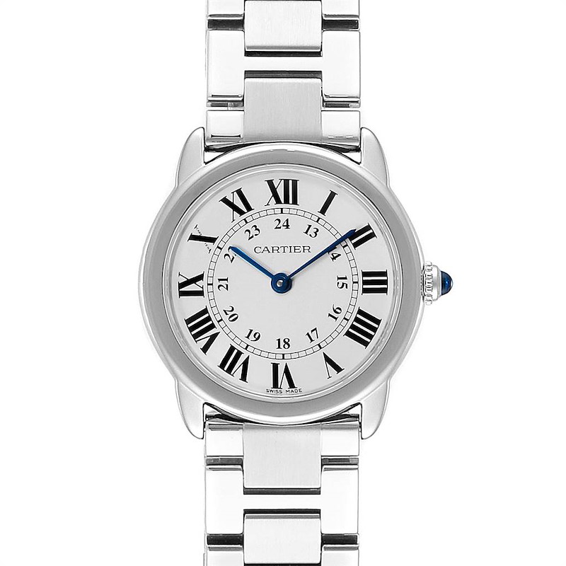 Cartier Ronde Solo Stainless Steel Quartz Ladies Watch W6701004 SwissWatchExpo