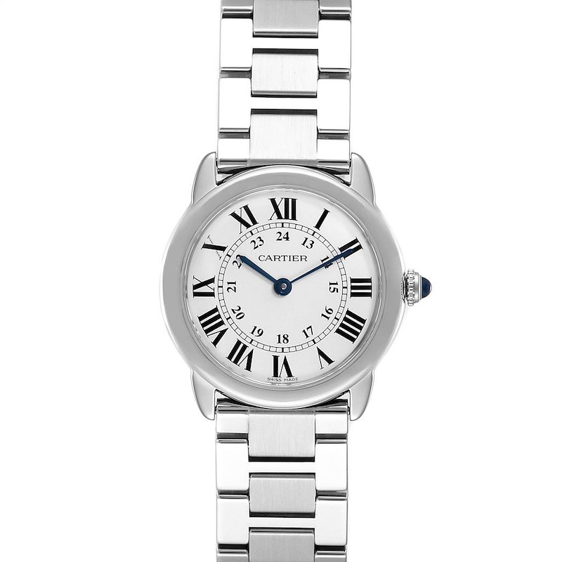 Cartier Ronde Solo Stainless Steel Quartz Ladies Watch W6701004 SwissWatchExpo