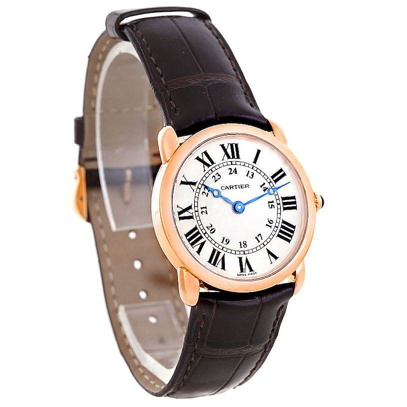 Cartier Ronde Louis 18K Rose Gold Ladies Watch W6800151 SwissWatchExpo