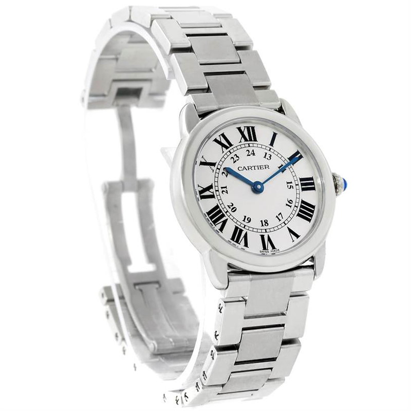Cartier Ronde Solo Small Stainless Steel Ladies Watch W6701004 SwissWatchExpo