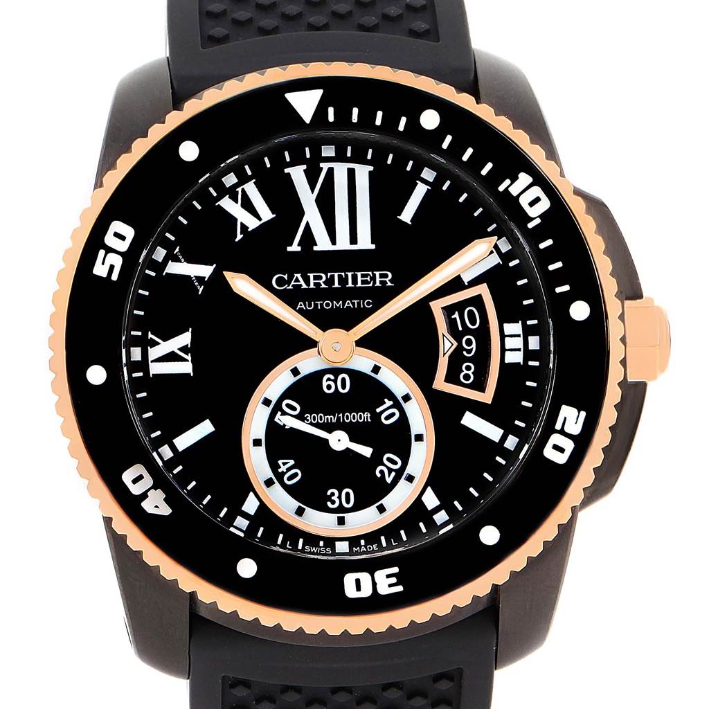 cartier mens watch rubber band