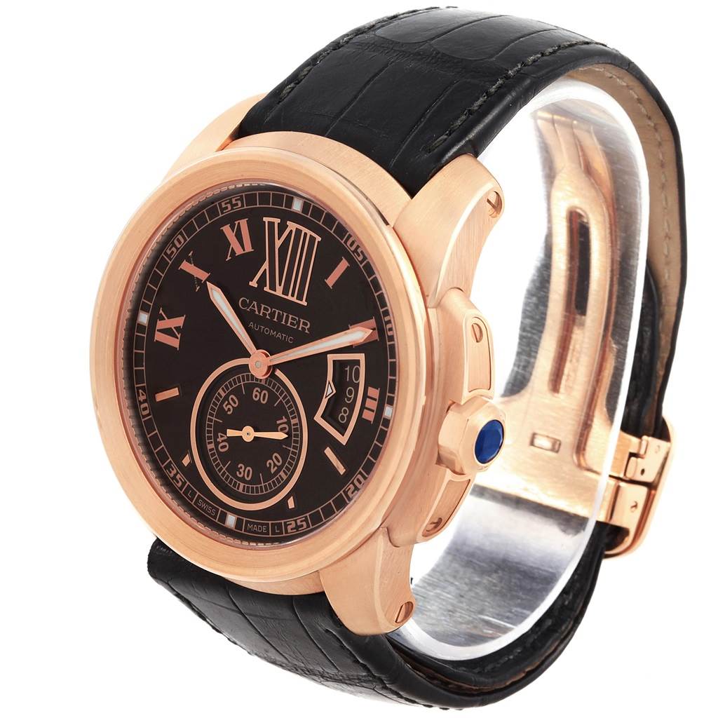 cartier rose gold calibre watch cartier rose gold calibre watch