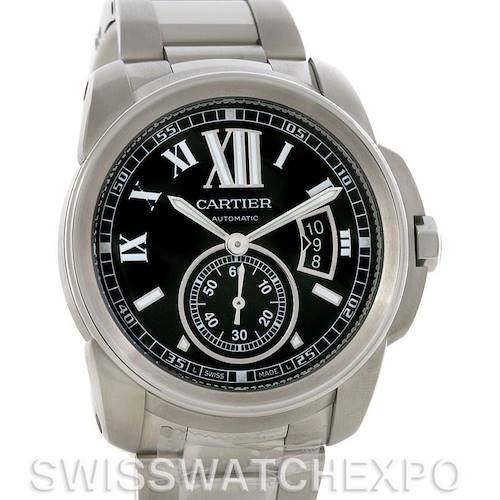 Photo of Cartier Calibre Steel Automatic Mens Watch W7100016