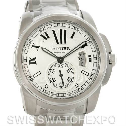 Photo of Calibre De Cartier Stainless Steel Automatic mens Watch W7100015