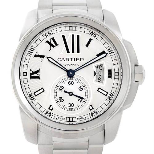 Photo of Calibre De Cartier Stainless Steel Automatic mens Watch W7100015