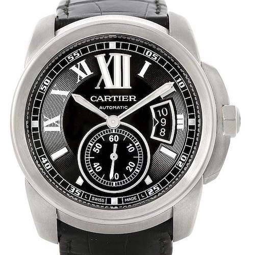 Photo of Calibre De Cartier Steel Automatic Mens Watch W7100014 Unworn