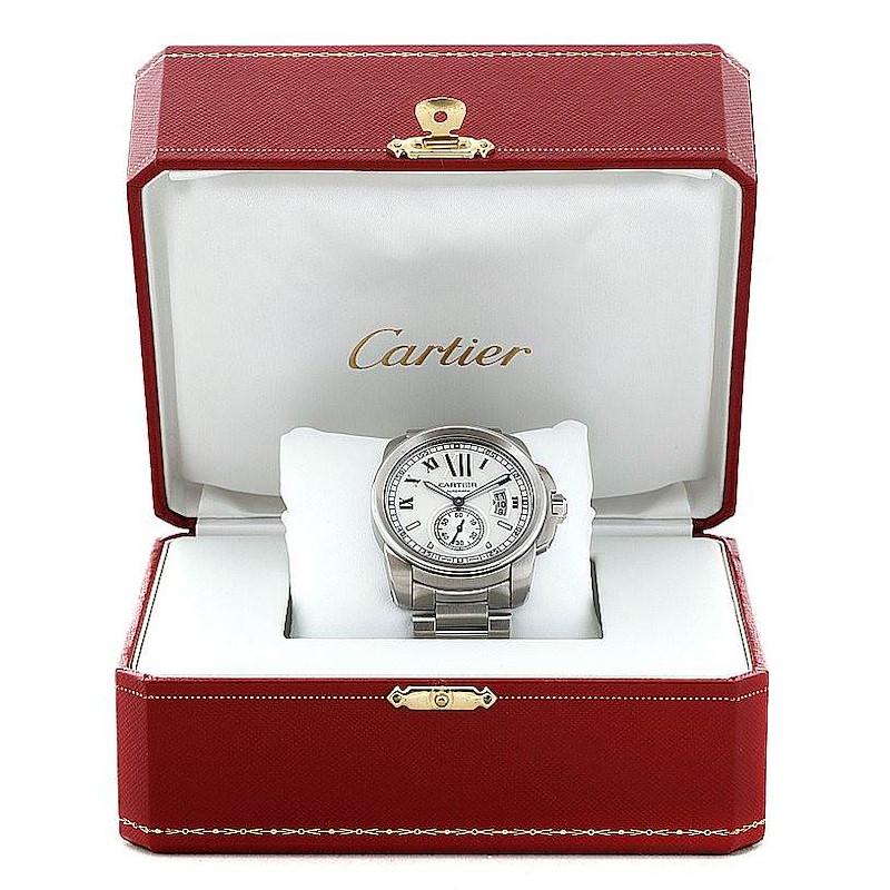 Cartier Calibre Stainless Steel Automatic Mens Watch W7100015 ...